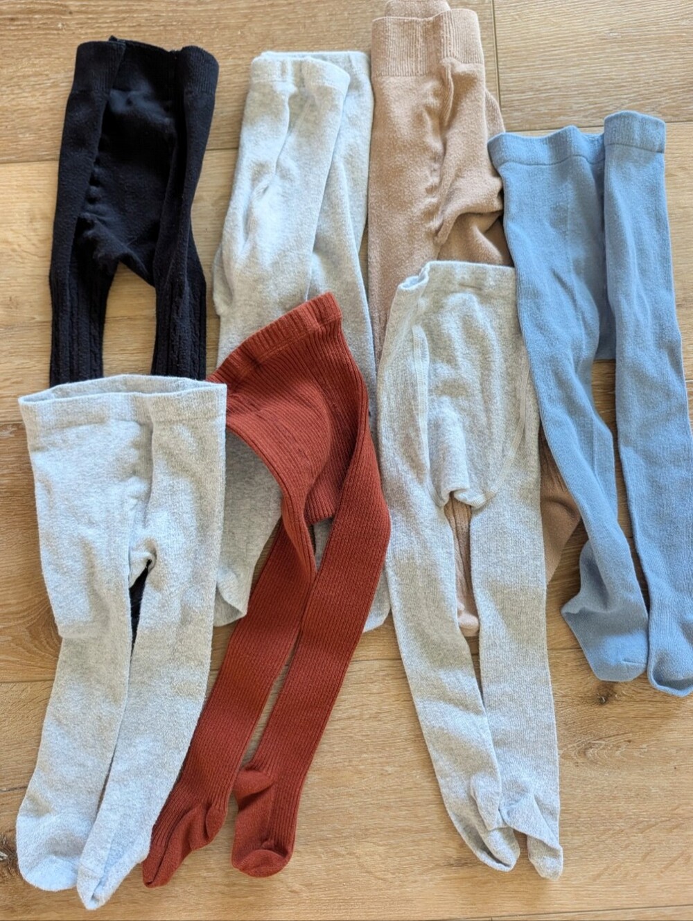 7+ Pairs Cotton Tights 2t-4t